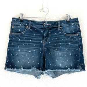 Natural Reflections Blue Jean Shorts Sz 8 Women's Distressed